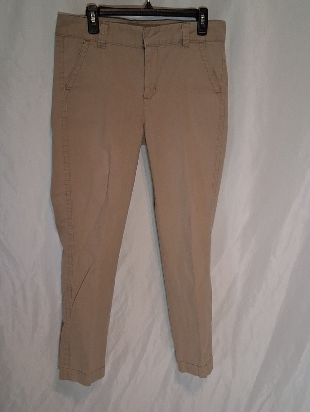 Sahara Slim Straight Tan Khaki Pants - Size 38